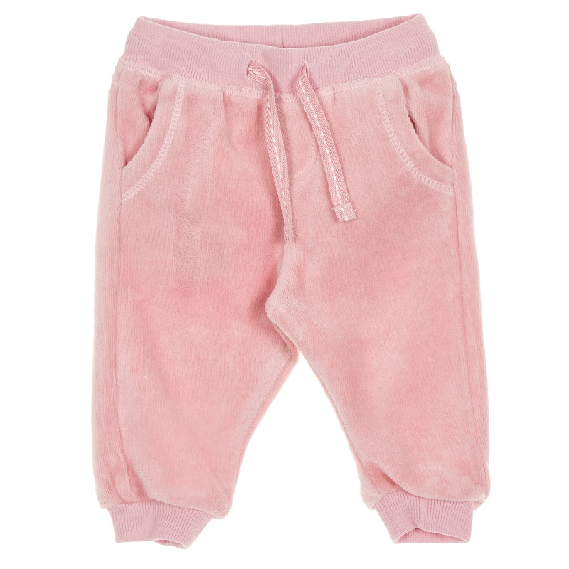 Плюшени панталони за бебе момиче, розови  188963
