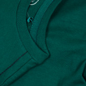 Памучна блуза с дълъг ръкав и принт на динозавър за момче зелена Cool club 188985 3