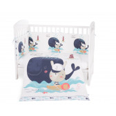 Бебешки спален комплект 6 части, 60х120 см., Happy Sailor Kikkaboo 189290 