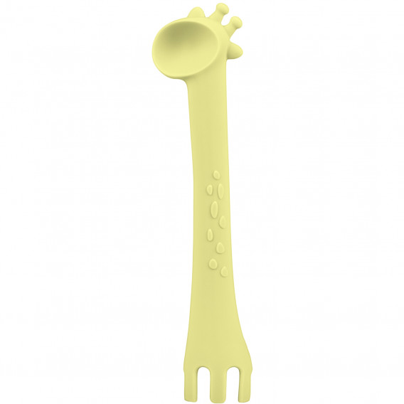 Лъжица силиконова, Giraffe, 1 бр., жълта Kikkaboo 189375 