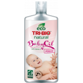 Натурално бебешко олио с витамин Е за чувствителна кожа, пластмасова бутилка, 200 мл. Tri-Bio 18980 