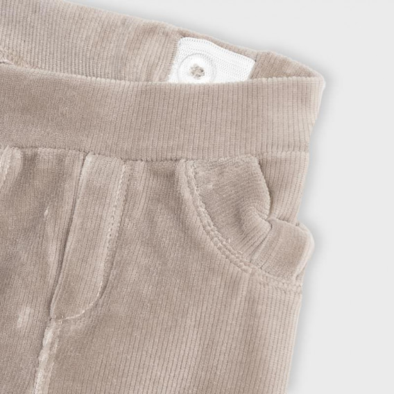 Панталон с панделки на джобовете за момиче бежов Mayoral 189821 4