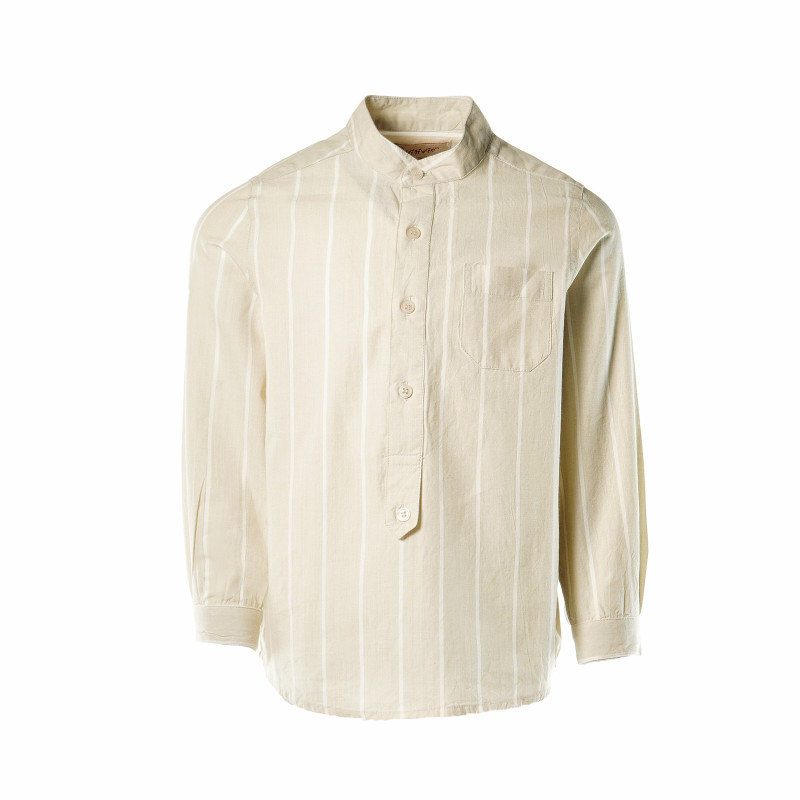 Памучна риза с вертикално райе за момче  189853