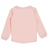 Памучна блуза с дълъг ръкав и щампа на Мини Маус за момиче розова Cool club 190446 4