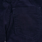 Памучни панталони с контрастни акценти за бебе за момче сини Cool club 190532 3