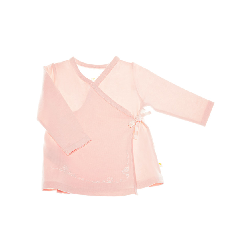 Памучна рокля за бебе момиче розова  191101