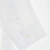 Риза със синя папийонка за момче бяла Cool club 191470 3