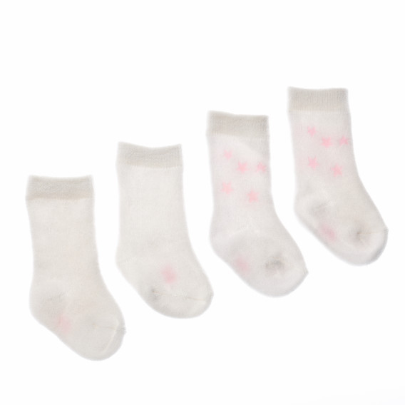 Комплект от два чифта чорапи за бебе за момичерозови Z Generation 191557 2