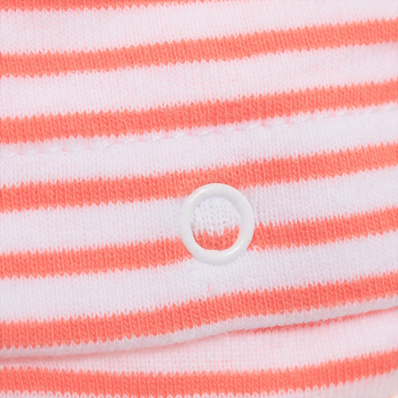 Памучно боди за бебе в бяло и оранжево Tape a l'oeil 191773 6