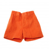 Памучен къс панталон за бебе оранжев Neck & Neck 192642 