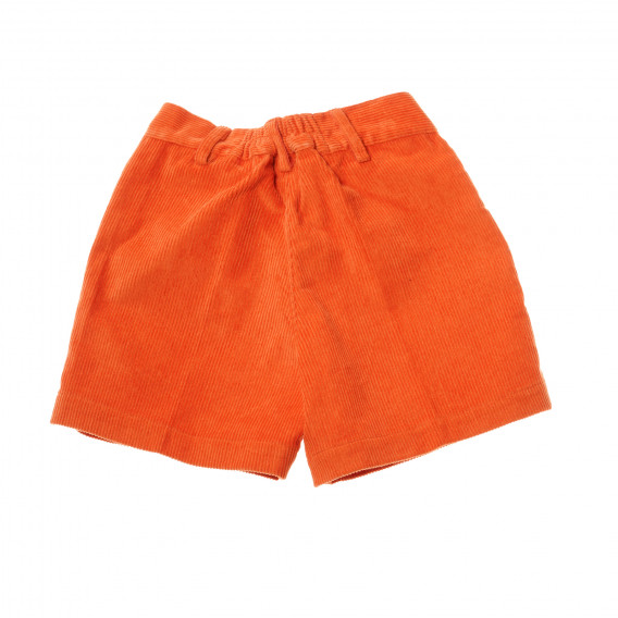 Памучен къс панталон за бебе оранжев Neck & Neck 192643 2