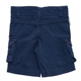 Памучни къси панталони за бебе за момче сини Tape a l'oeil 192685 2