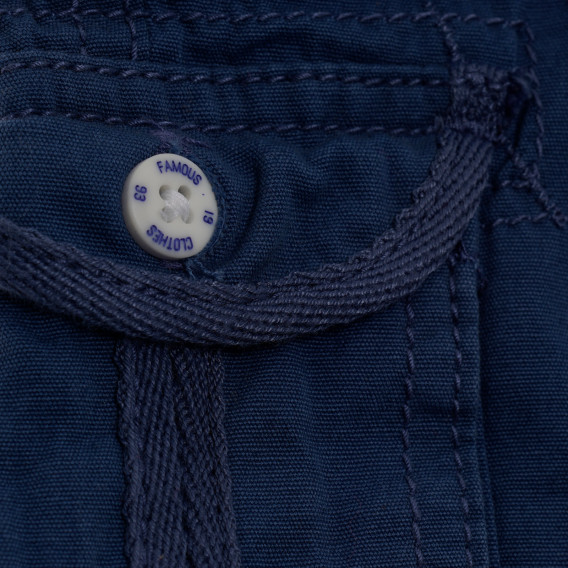 Памучни къси панталони за бебе за момче сини Tape a l'oeil 192686 3