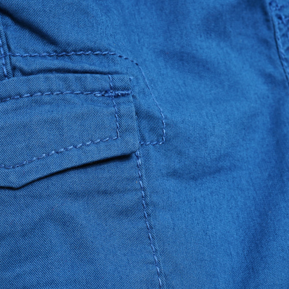 Памучни къси панталони със странични джобове за бебе, сини Tape a l'oeil 192689 2