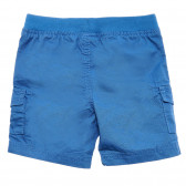 Памучни къси панталони със странични джобове за бебе, сини Tape a l'oeil 192691 4