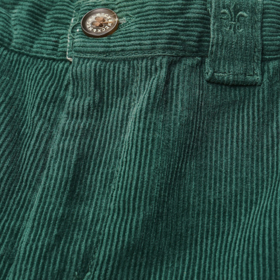 Памучен къс панталон за бебе за момче зелен Neck & Neck 192718 5