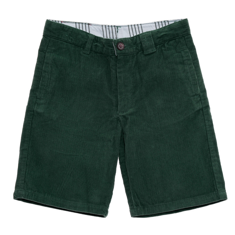 Памучен къс панталон за бебе за момче зелен  192719