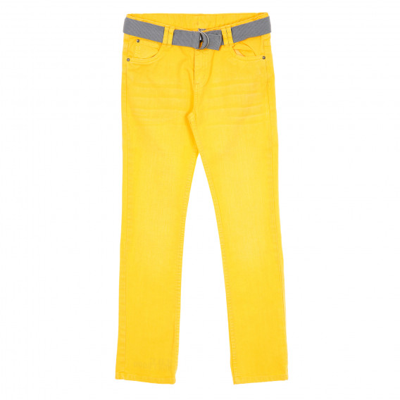 Памучен панталон за момче жълт Tape a l'oeil 192743 