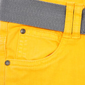 Памучен панталон за момче жълт Tape a l'oeil 192745 3