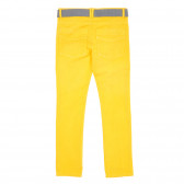 Памучен панталон за момче жълт Tape a l'oeil 192746 4