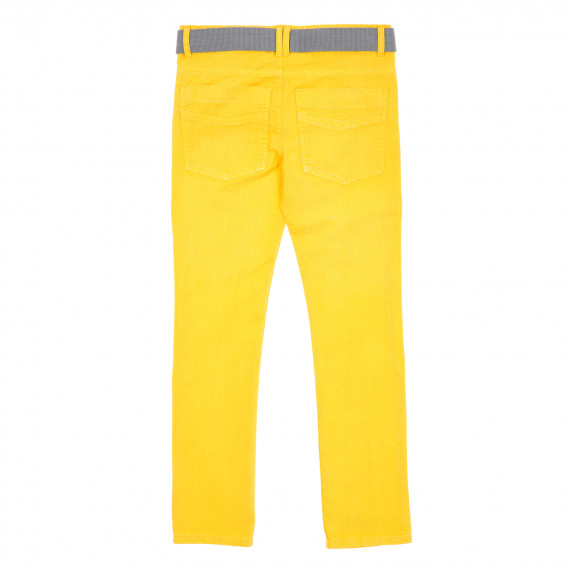 Памучен панталон за момче жълт Tape a l'oeil 192746 4