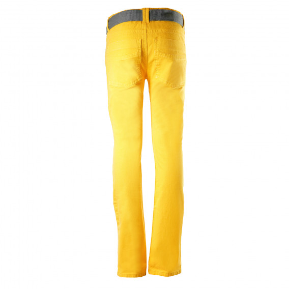 Памучен панталон за момче жълт Tape a l'oeil 192748 6