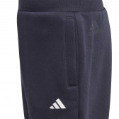 Спортен панталон с принт на баскетболни мотиви за момче тъмно син Adidas 193040 3