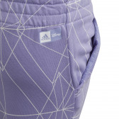 Спортен панталон с щампа от филма Замръзналото кралство за момиче лилав Adidas 193072 5