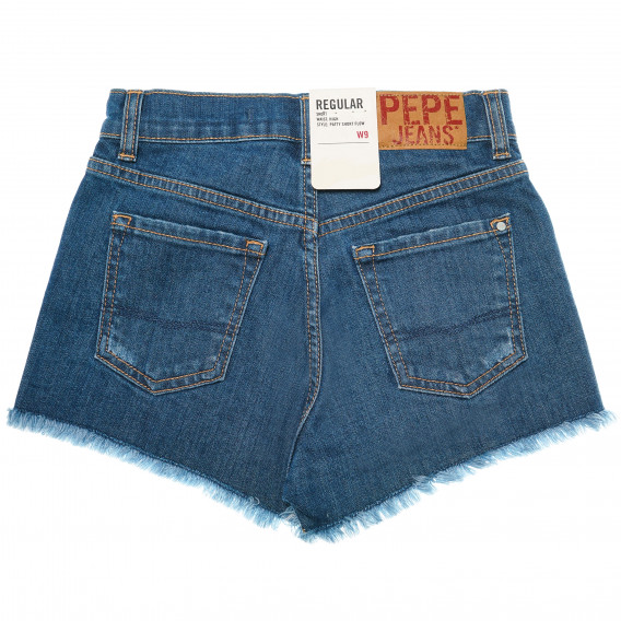 Къс памучен панталон за момиче син Pepe Jeans 193311 2