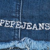 Къс памучен панталон за момиче син Pepe Jeans 193312 3
