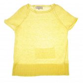 Блуза с къс ръкав за момиче жълта Essentiel 193397 