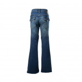 Памучни дънки с пет джоба за момиче сини Complices 193560 2
