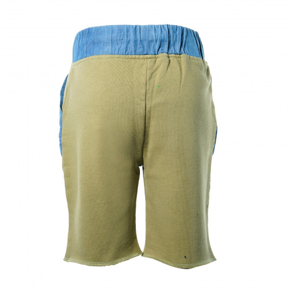 Памучни къси панталони за момче с цветни пръски и с два пришити джоба COSY REBELS 19409 2