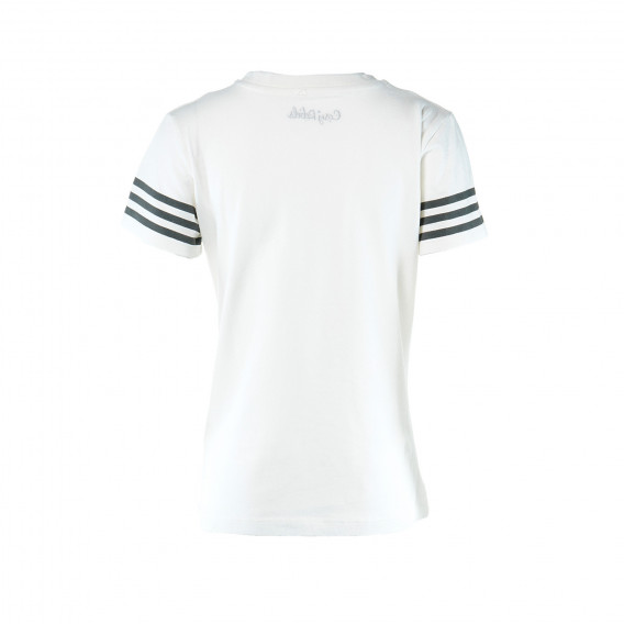 Памучна тениска с принт номер 23 за момче, бяла COSY REBELS 19412 2