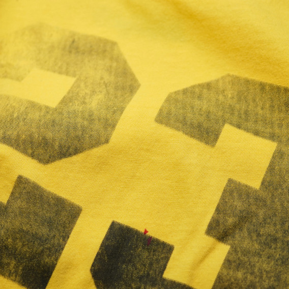 Памучна тениска с принт номер 23 за момиче, жълта COSY REBELS 19416 3