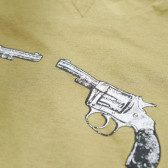 Памучна тениска с принт пистолети за момче COSY REBELS 19425 3