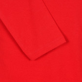 Блуза с дълъг ръкав и надпис на бранда за момиче червена Guess 194290 4