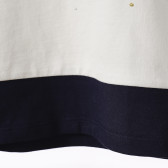 Блуза с брокатен надпис и акценти за бебе, бяла Chicco 194745 4