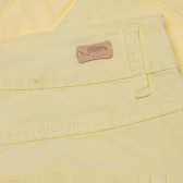 Памучен панталон за момиче, жълт Original Marines 195280 3