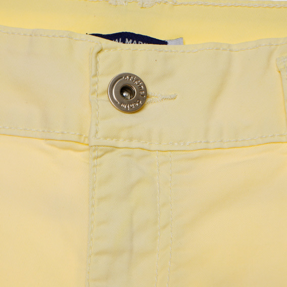 Памучен панталон за момиче, жълт Original Marines 195281 4