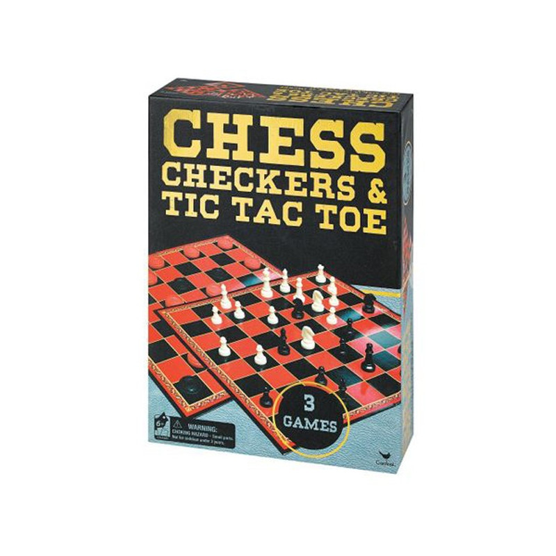 Комплект игри 3в1 - шах, дама, морски шах  196192