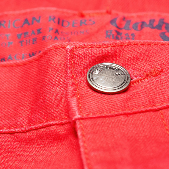 Памучен панталон за момиче червен Tape a l'oeil 196754 3