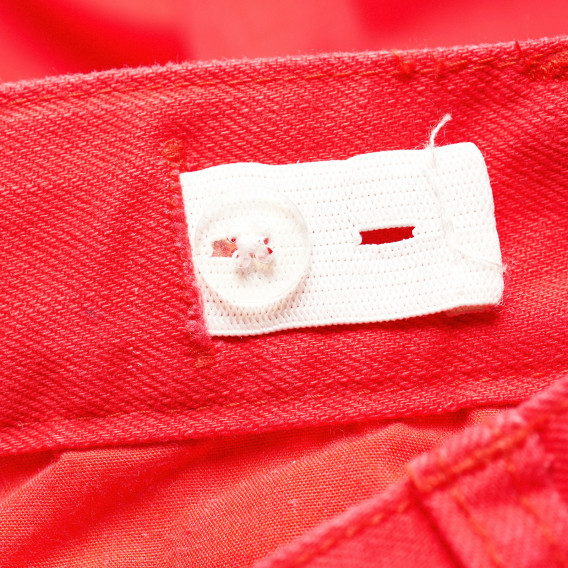 Памучен панталон за момиче червен Tape a l'oeil 196755 4