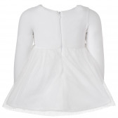 Бяла памучна рокля за бебе Idexe 197012 2