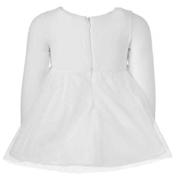 Бяла памучна рокля за бебе Idexe 197012 2