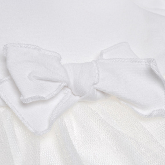 Бяла памучна рокля за бебе Idexe 197018 4