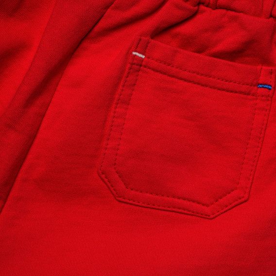 Памучен панталон за бебе за момче червен Original Marines 198454 3
