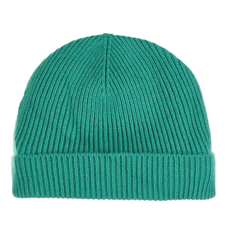 плетена шапка с цветен принт за момче, зелена  199279