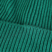 плетена шапка с цветен принт за момче, зелена Benetton 199281 3