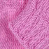 Плетени вълнени ръкавици, розови Benetton 199471 3